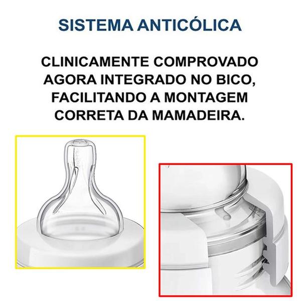 Imagem de Mamadeira Anticólica 260ml Clássica Philips Avent Girafa 1m+