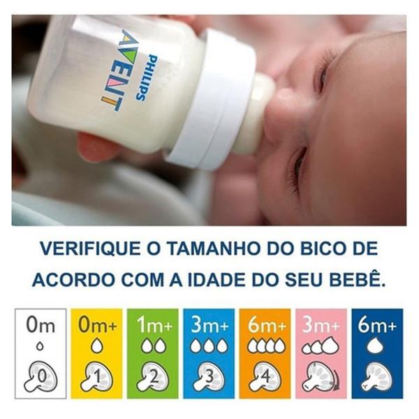 Imagem de Mamadeira Anticólica 260ml Clássica Philips Avent Macaco 1m+