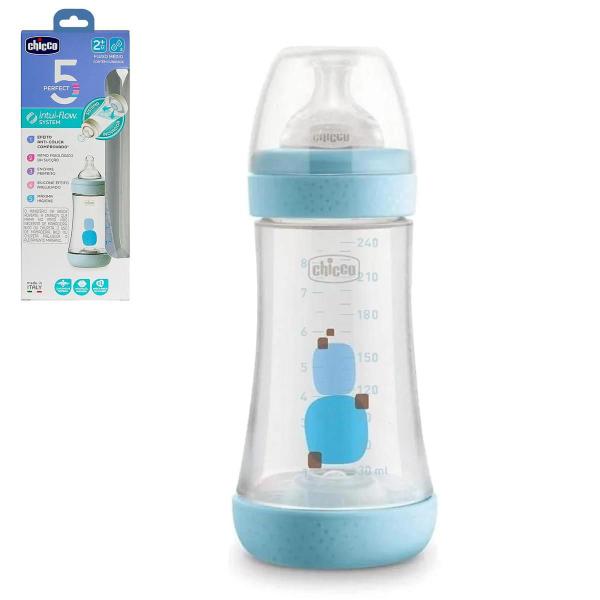 Imagem de Mamadeira Anticólica Chicco Perfect5 240Ml ul Fluxo Médio