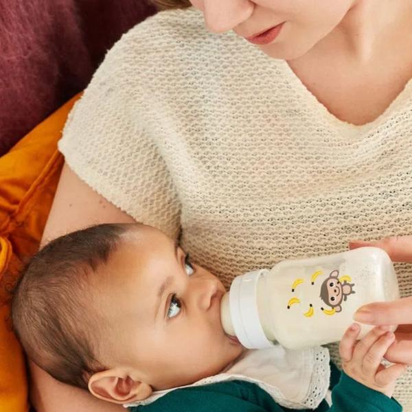 Imagem de Mamadeira Anticólica Clássica 260ml macaco Avent Philips bebê