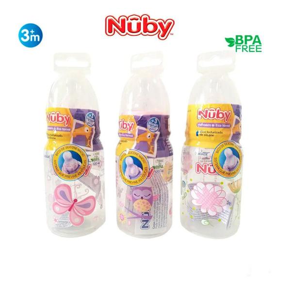 Imagem de Mamadeira Anticólica Menina 3m+ 120ml Nuby