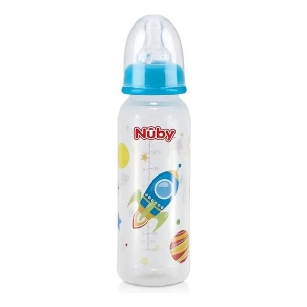 Imagem de Mamadeira Anticólica Menino 3m+ Nuby 240ml - Nuby