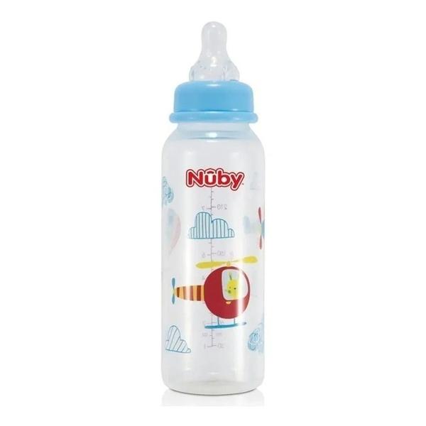 Imagem de Mamadeira Anticólica Menino 3m+ Nuby 240ml Nuby