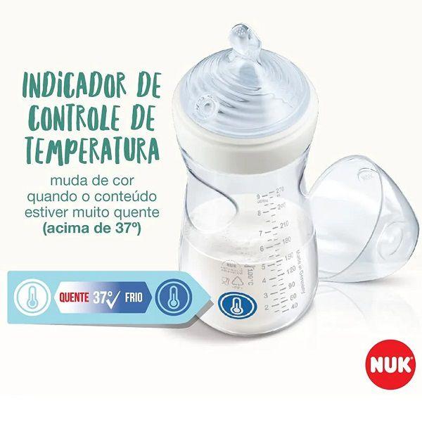 Imagem de Mamadeira Anticolica NUK ESSENCE SMART FLOW 270ML BPA Free ORAL FIT