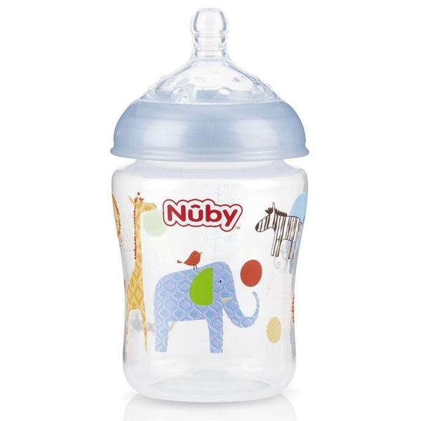 Imagem de Mamadeira anticólicas Nuby azul 270ml