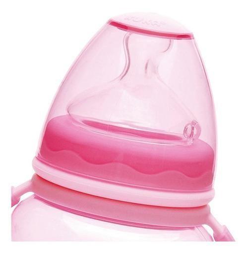 Imagem de Mamadeira Aquarela Big Com Alças 240Ml 6M+ Rosa 1407 Kuka