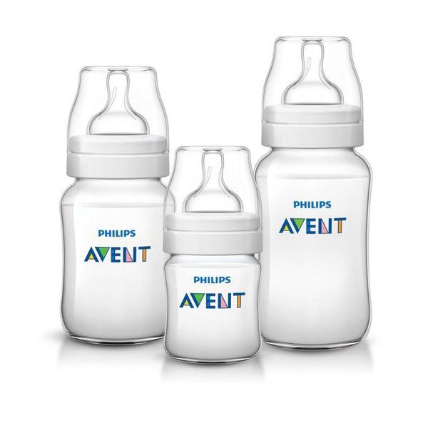 Imagem de Mamadeira Avent Classic 3 Peças 125 260 e 330ml