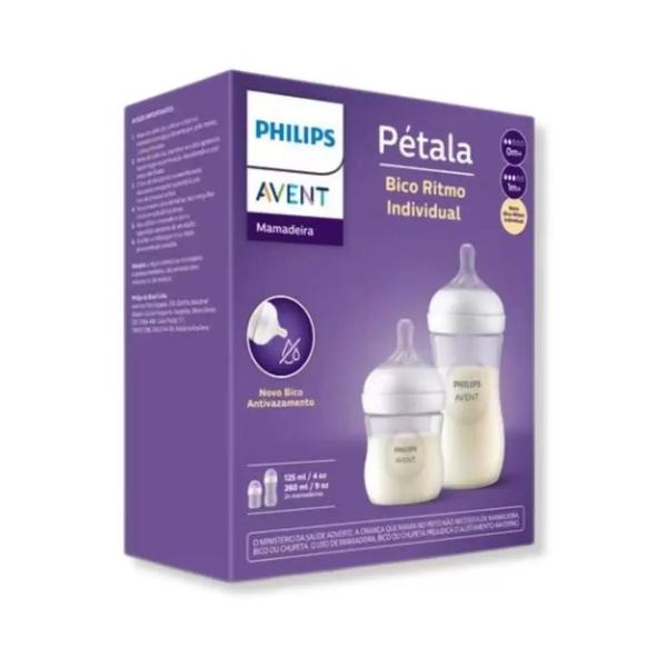 Imagem de Mamadeira Avent Pétala 125/260ml Transparente