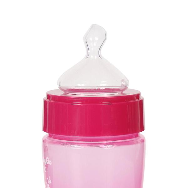 Imagem de Mamadeira Babygo 270ml Antivazamento Colors Love