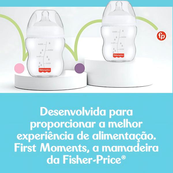 Imagem de Mamadeira Bico Antirreflux Fisher Price Alimentação 150 Kit