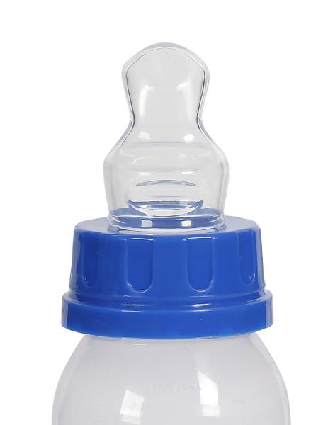 Imagem de Mamadeira Bico Ortodôntico Silicone 240ml Dinossauro Azul