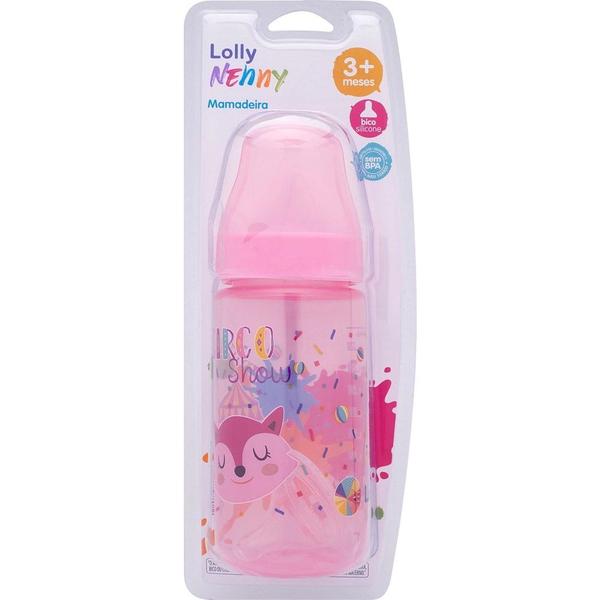 Imagem de Mamadeira Big Tip Color 330 ml Lolly Nenny Bico de Silicone