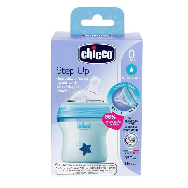 Imagem de Mamadeira Chicco Menino Step Up 150Ml Azul 0+ Meses