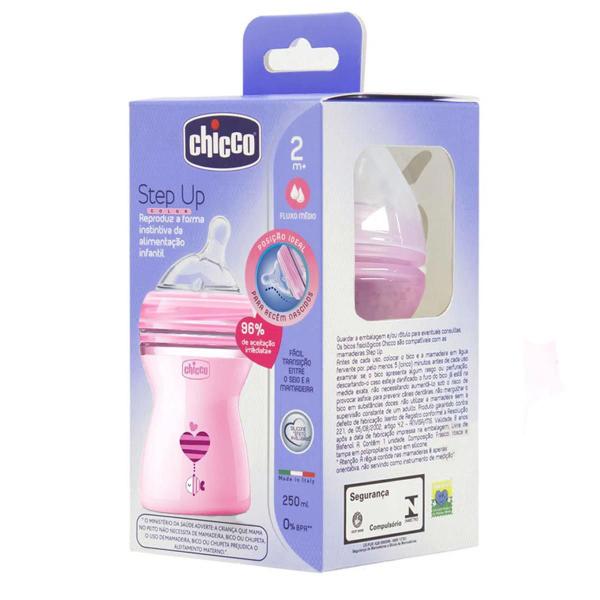 Imagem de Mamadeira Chicco Recém Nascido Rosa Step Up 150/250Ml 0+ Mes