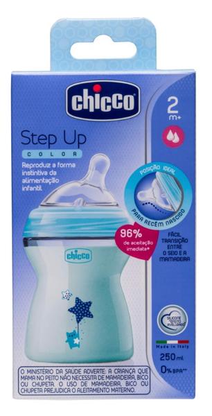 Mamadeira Chicco step Up 250ml azul Imagem de Mamadeira Chicco step Up 250ml azul