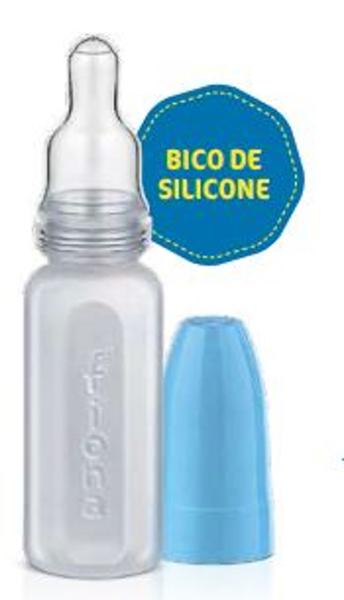 Imagem de Mamadeira Chuquinha 50ml Bico Silicone Azul Fiona