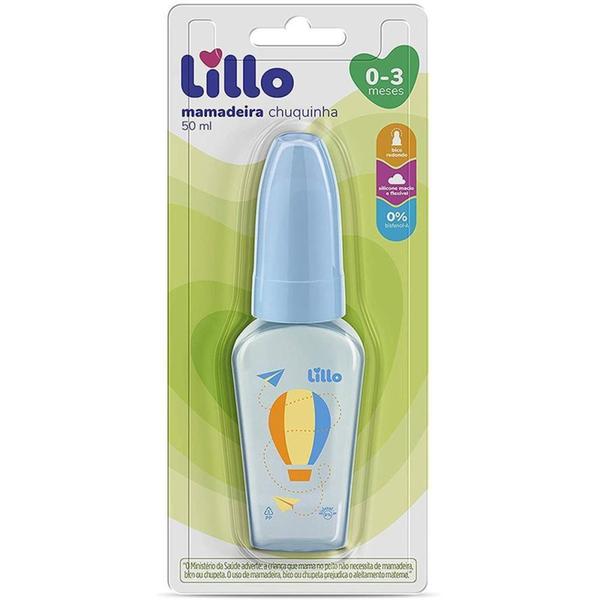 Imagem de Mamadeira chuquinha azul 50ml bico redon - LILLO