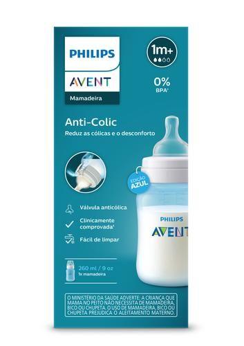 Mamadeira Clássica Anti Colic 260Ml Azul Philips Avent Imagem de Mamadeira Clássica Anti Colic 260Ml Azul Philips Avent