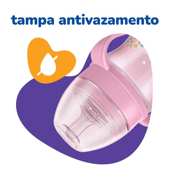 Imagem de Mamadeira com Alça Super Evolution 240ml Rosa - Lillo