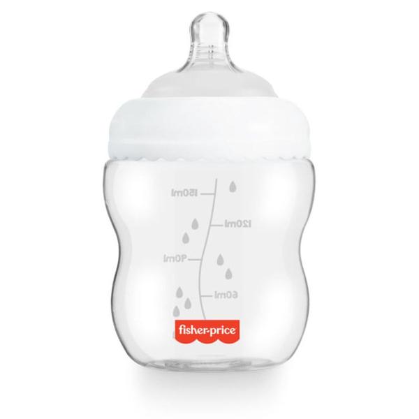 Imagem de Mamadeira Com Bico Silicone Anticolica Antirrefluxo Recém Nascido Fisher-Price 150ml