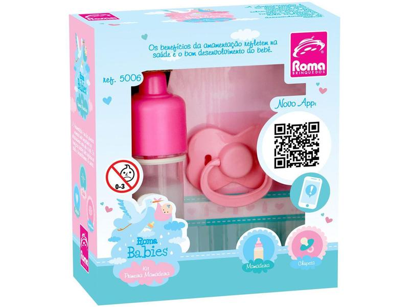 Imagem de Mamadeira de Boneca com Chupeta Babies - Roma Brinquedos