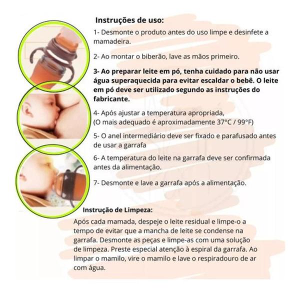 Imagem de Mamadeira De Silicone Imita Peito Materno Anti Colica 150 Ml