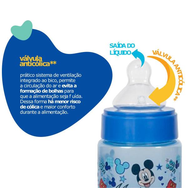 Imagem de Mamadeira Disney Baby Ortodôntica +6 meses Tampa antivazamento 300 mL