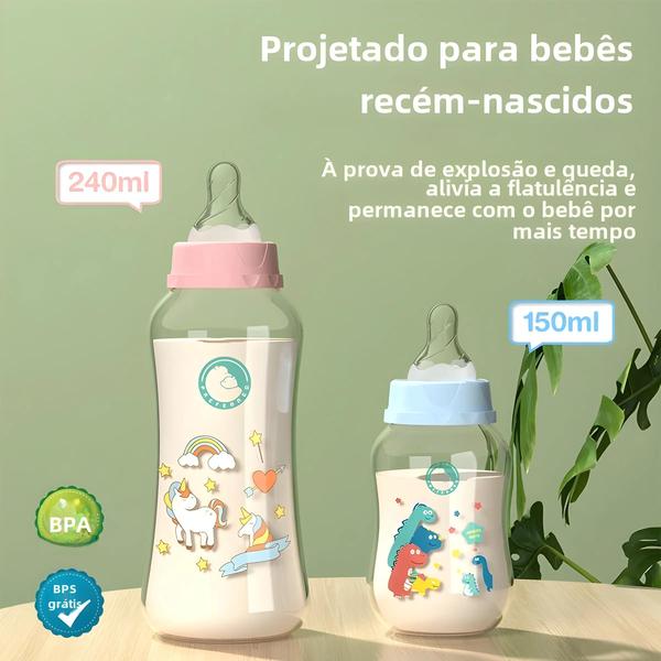 Imagem de Mamadeira Dr. Isla - Boca Larga, com Alça, Sem BPA (150ml e 240ml)