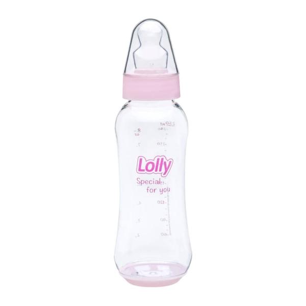 Imagem de Mamadeira dreams com bico de silicone rosa 250ml lolly