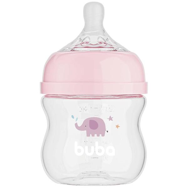 Imagem de Mamadeira easy flow elefante rosa 120ml buba