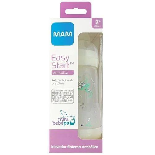 Imagem de Mamadeira Easy Start Anticólica 2+ Meses 260ml - MAM