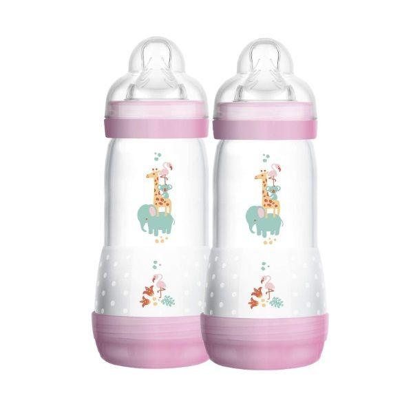 Imagem de Mamadeira Easy Start Dupla Girl Anticólica 320ml - MAM