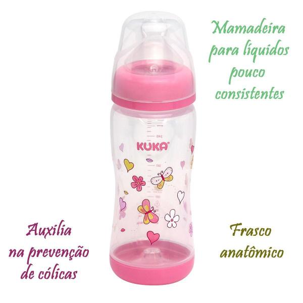 Imagem de Mamadeira Elegance Plus 320Ml Big Orto - Rosa