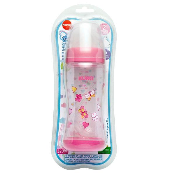 Imagem de Mamadeira Elegance Plus 320Ml Big Orto - Rosa