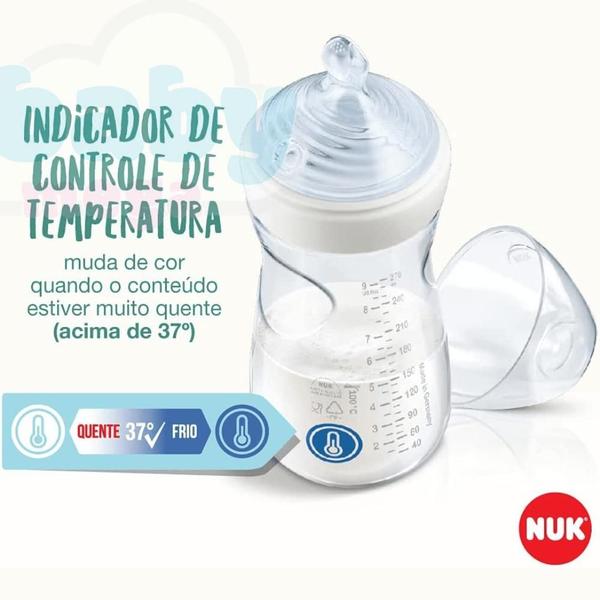 Imagem de Mamadeira Essence Smart Flow Branca 150ml 0m+  Nuk