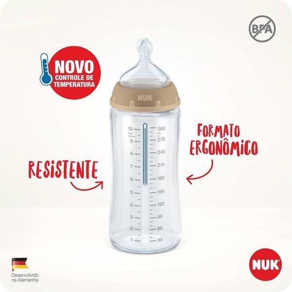 Imagem de Mamadeira FC Temp. Control Rosa 300ml Tam. 2 - Nuk