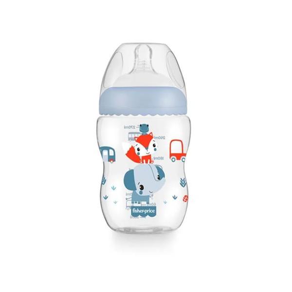 Imagem de Mamadeira First Moments Marshmallow 270ml Azul 2m+ - Fisher-Price