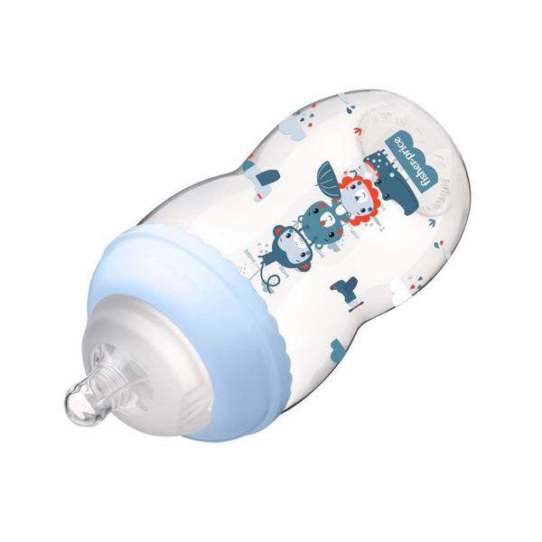 Imagem de Mamadeira First Moments Marshmallow Azul 330ml +4m Fisher Price - BB1030