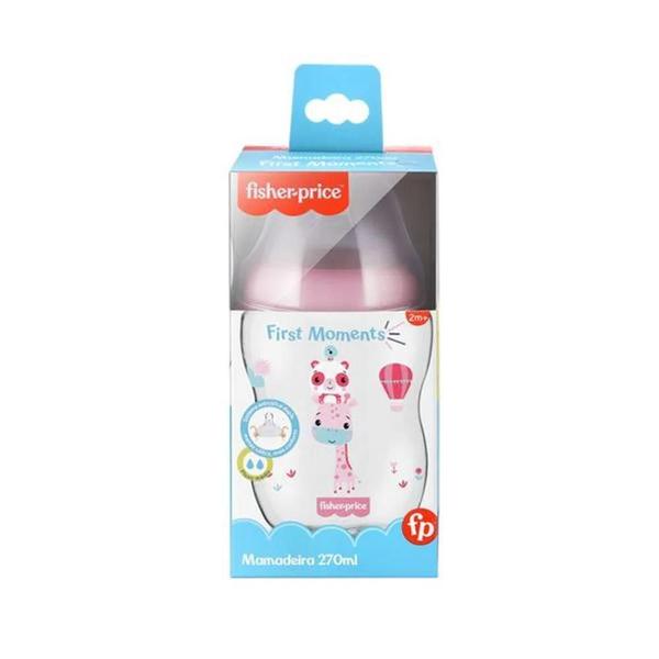 Imagem de Mamadeira First Moments Rosa 270Ml Multikids - Bb10