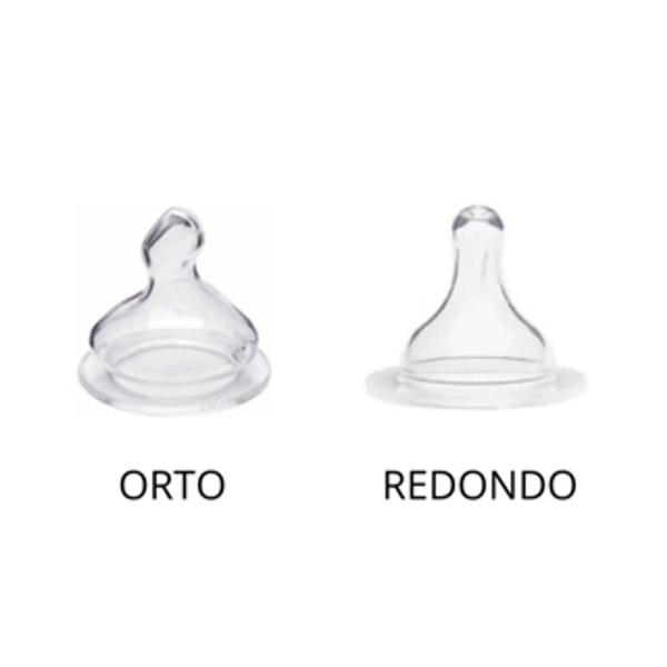 Imagem de Mamadeira Gorduchinha 240ml + Bico Extra de Silicone (4568 / 4592)