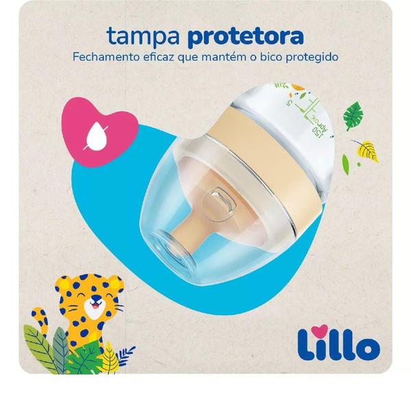 Imagem de Mamadeira Lillo Bico Latex Bico Peito 150 ml 0+meses Recem Nascido