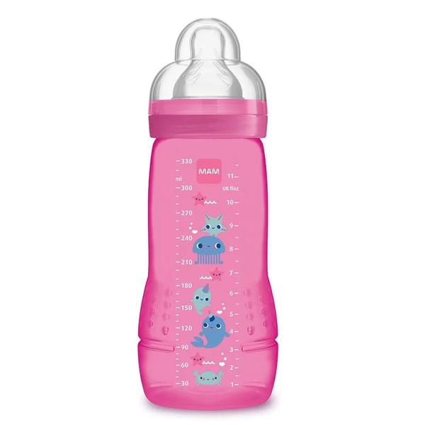 Imagem de Mamadeira MAM Easy Active Rosa 330ML - MAM 40812