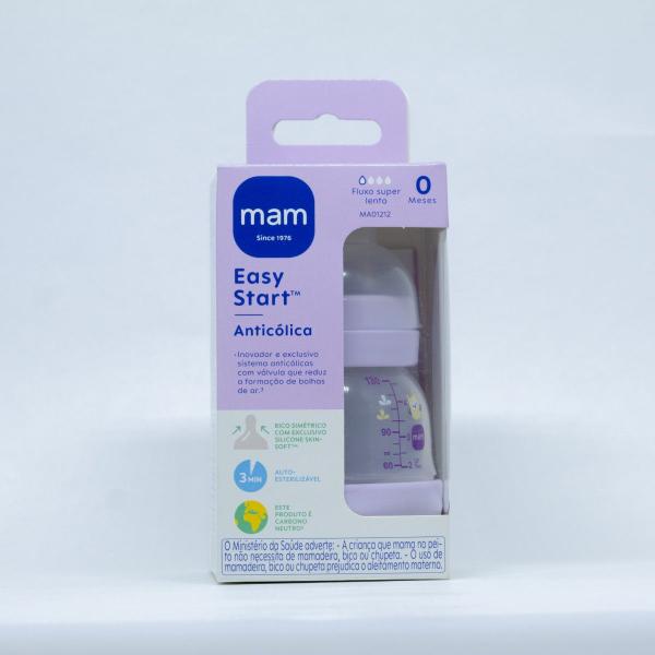 Imagem de Mamadeira mam easy start 130ml - embalagem unitaria lilas - ma01212