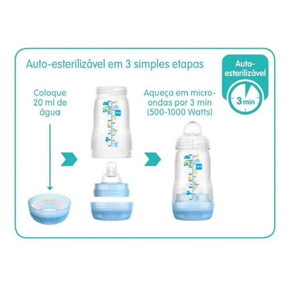 Imagem de Mamadeira Mam Easy Start Anticolica Neutra 130ml 0 meses