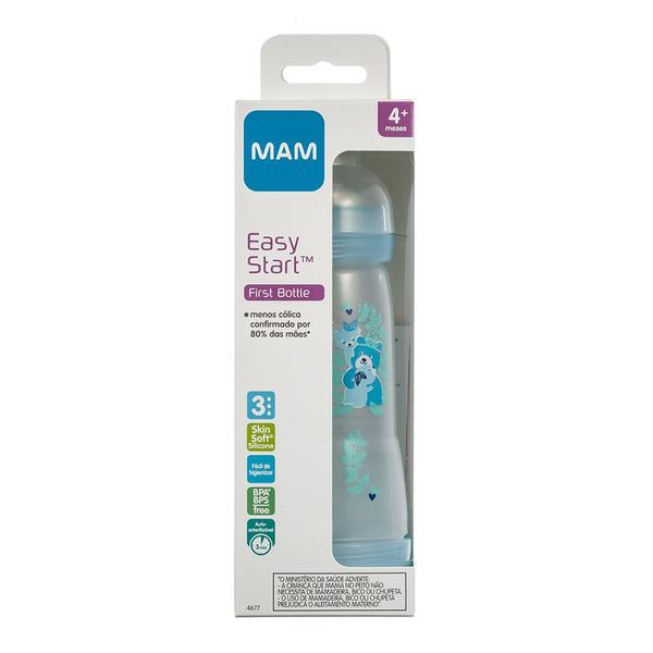 Imagem de Mamadeira Mam Easy Start First Bottle Bico de Silicone Desenhos Sortidos 320ml 4+ Meses Boys Ref:4677