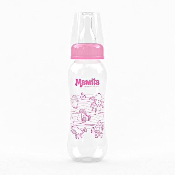 Imagem de Mamadeira Mamita 240Ml Decorada Bico De Silicone - Kit 12