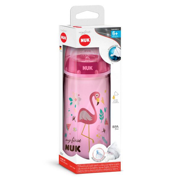 Imagem de Mamadeira My 1st First Choice 300ml 6m+ Rosa - NUK