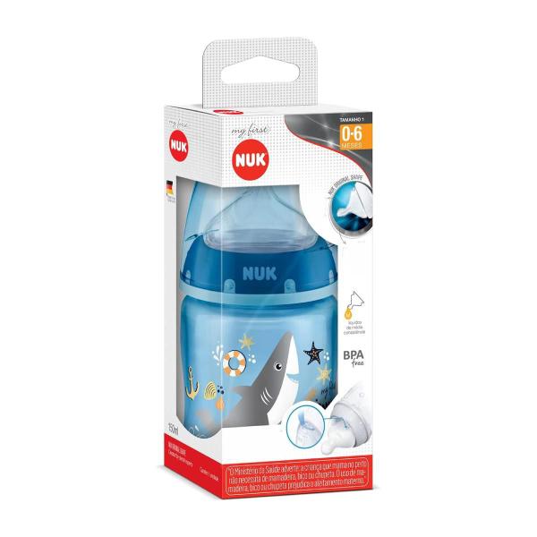 Imagem de Mamadeira My 1st Nuk 150ml First Choice Azul Boy