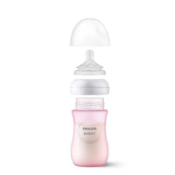 Imagem de Mamadeira Natural Pétala 3.0 Rosa 260 ml Philips Avent