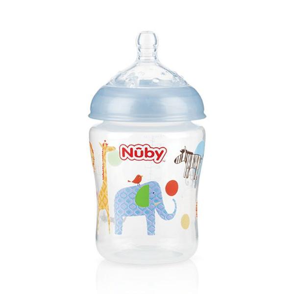 Imagem de Mamadeira Natural Touch Sistema Anti Cólica Bico Soft Flex 3m+ 270ml Original Nuby